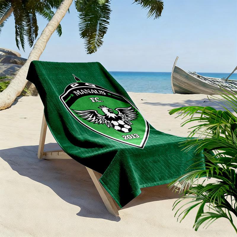 Manaus FC Print Beach Towel, Large Soft Quick Dry Towel for Beach Camping Swimming