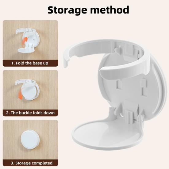 Настенный держатель для стаканов, экономящий место органайзер, складная конструкция, портативная стойка для хранения бутылок, органайзер для стаканов в общежитии