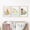 Nordic Vintage Travel City Poster New Orleans Amsterdam Landscape Painting Art Canvas San Francisco Wall Pictures Home Decor No Frame