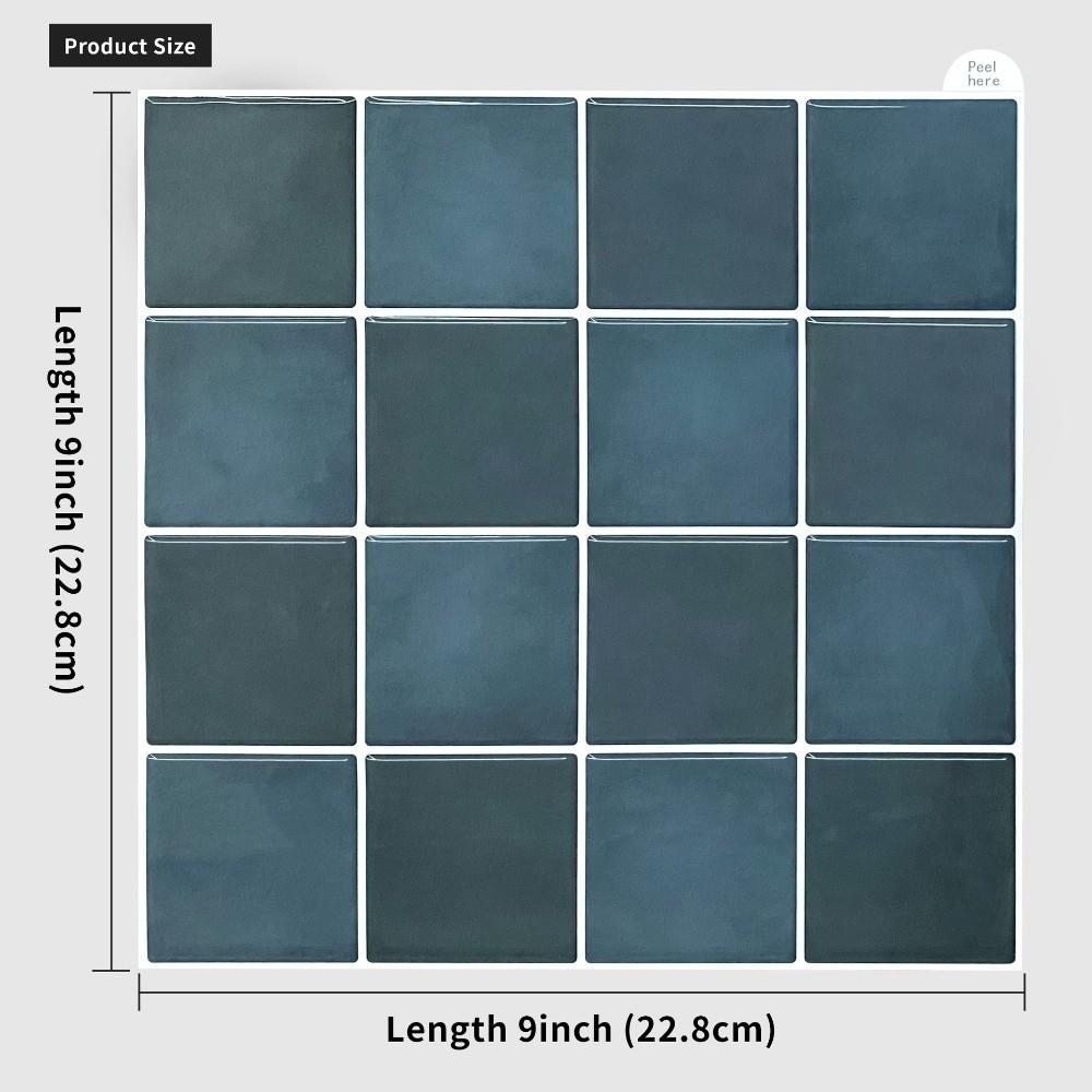Waterproof Wallpaper Self-adhesive Stick Tile Peel and Stick Backsplash for Kitchen Bathroom