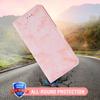 For Xiaomi 15 Ultra Leather Case Marble Pattern Phone Wallet Stand Cover with Wrist Strap