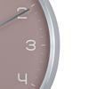 Hometime Round Metal Wall Clock 12 - Silver with Blush Dial