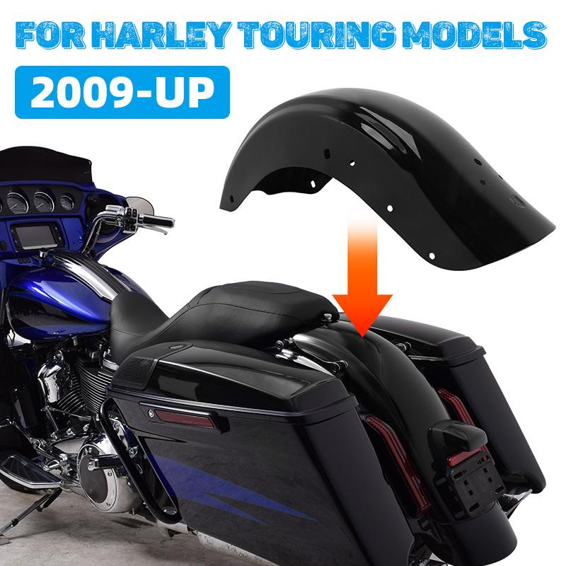 Черное Заднее Крыло Грязезащита Защитная Крышка для Мотоцикла Harley Touring Road King CVO Electra Glide Street Glide FLHR 2009-2020