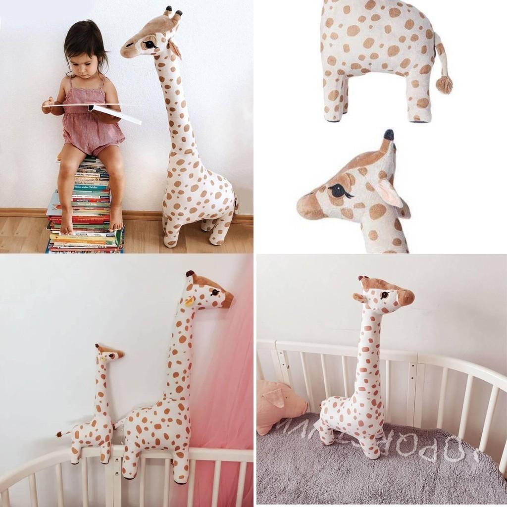 Милая плюшевая игрушка Жираф, подушка для сна для декора детской спальни и поддержки во время сна
