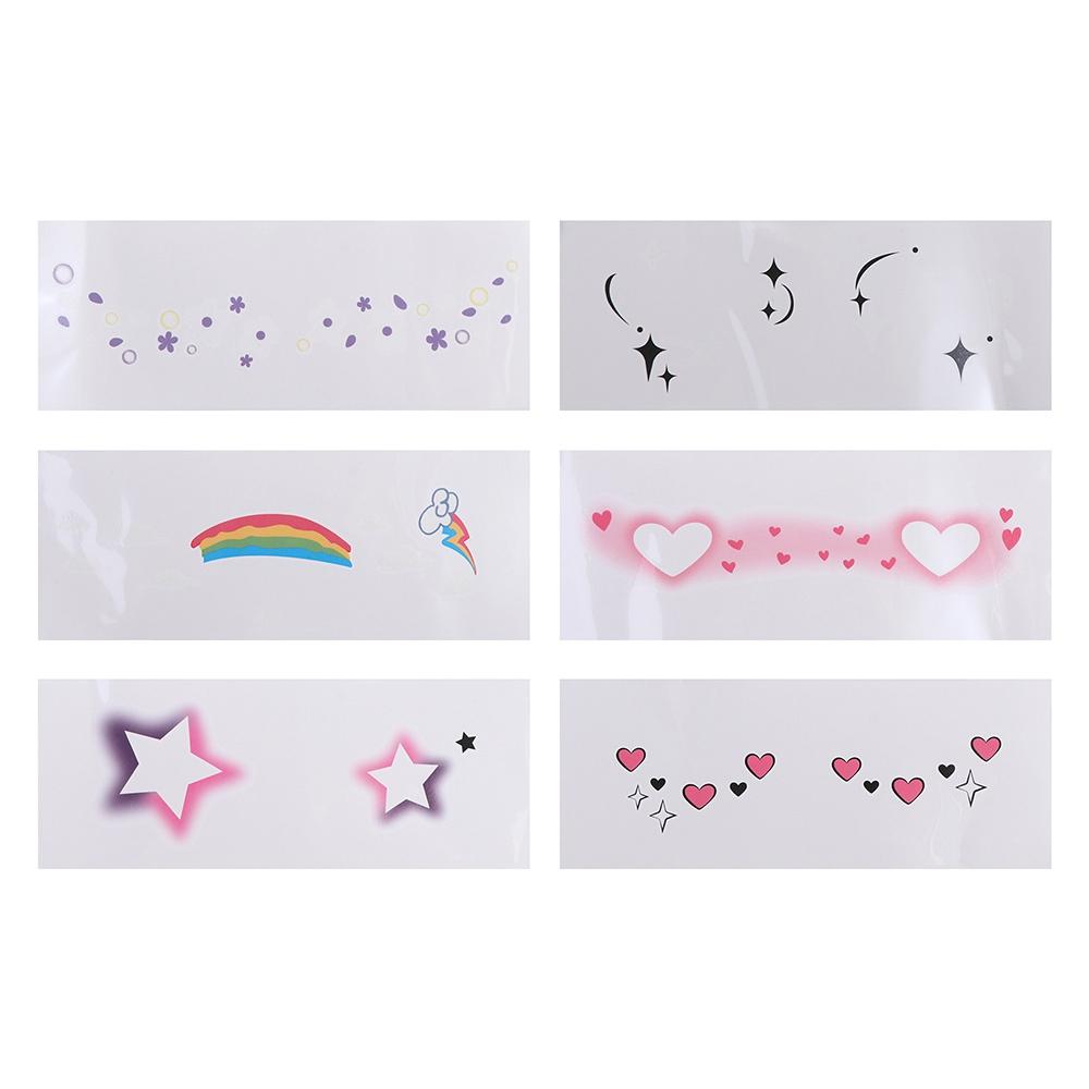 Sweatproof Decorative Stickers Disposable Blush Face Patch Sweet Temporary Tattoo Sticker Make Up