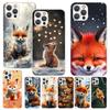 Чехол для телефона с животным лисой для iPhone 13 12 Mini 11 Pro Max XS XR X Max 7 Plus 8 SE 6 6S 5 5S Мягкий силиконовый печатный чехол