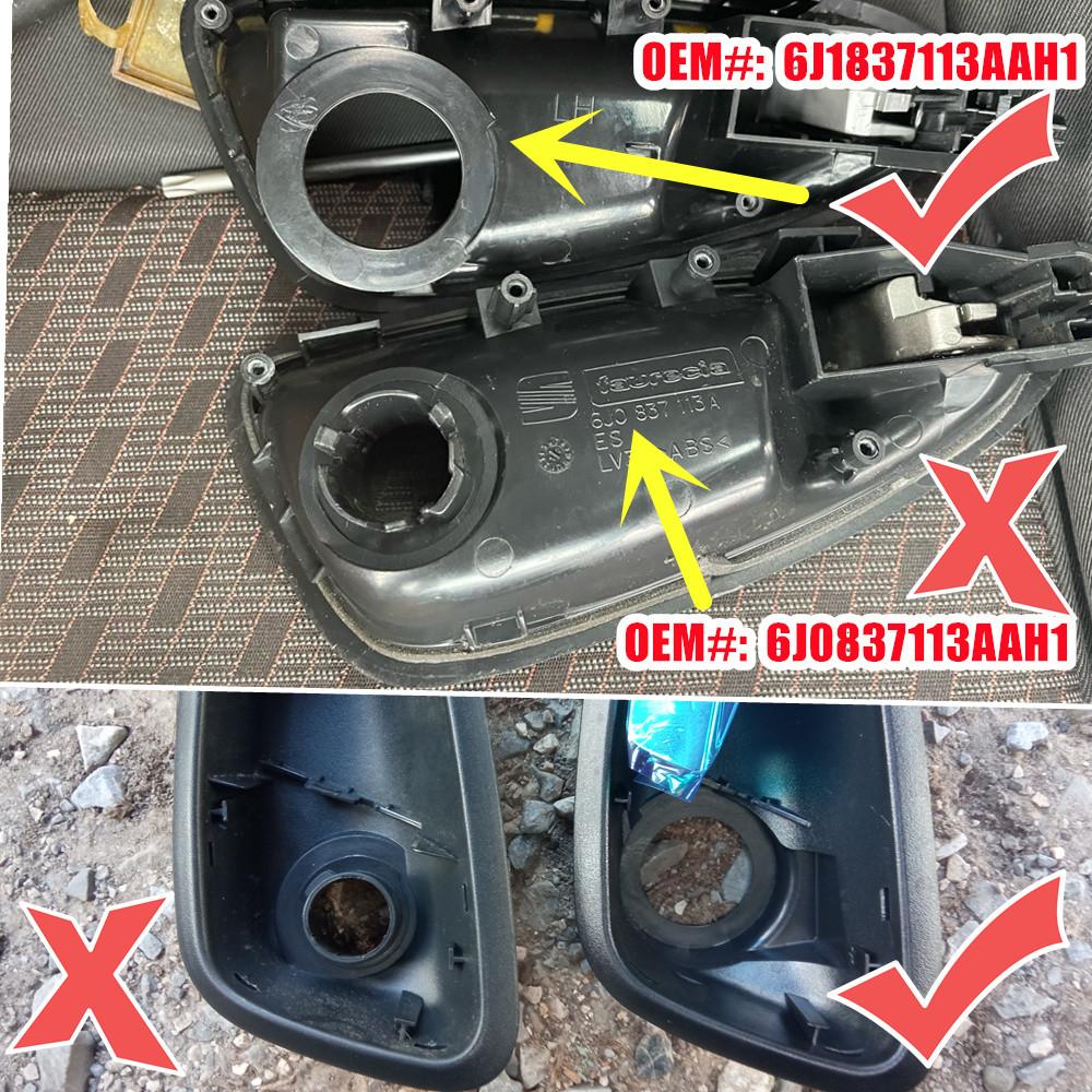 Левая и правая внутренняя внутренняя дверная ручка для Seat Ibiza 2009 2010 2011-2017, автомобильные аксессуары 6J1837113A 6J1837114A