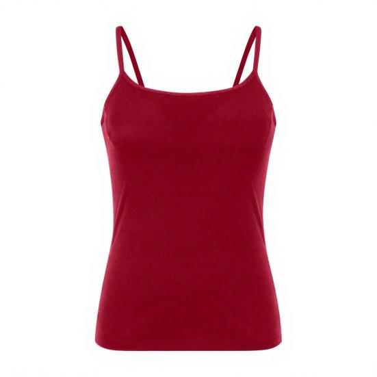 Женская майка-топ на бретелях-спагетти с вырезом-ковшом, со встроенным бюстгальтером, с подкладкой, базовая майка-ками, летний повседневный топ без рукавов для тренировок