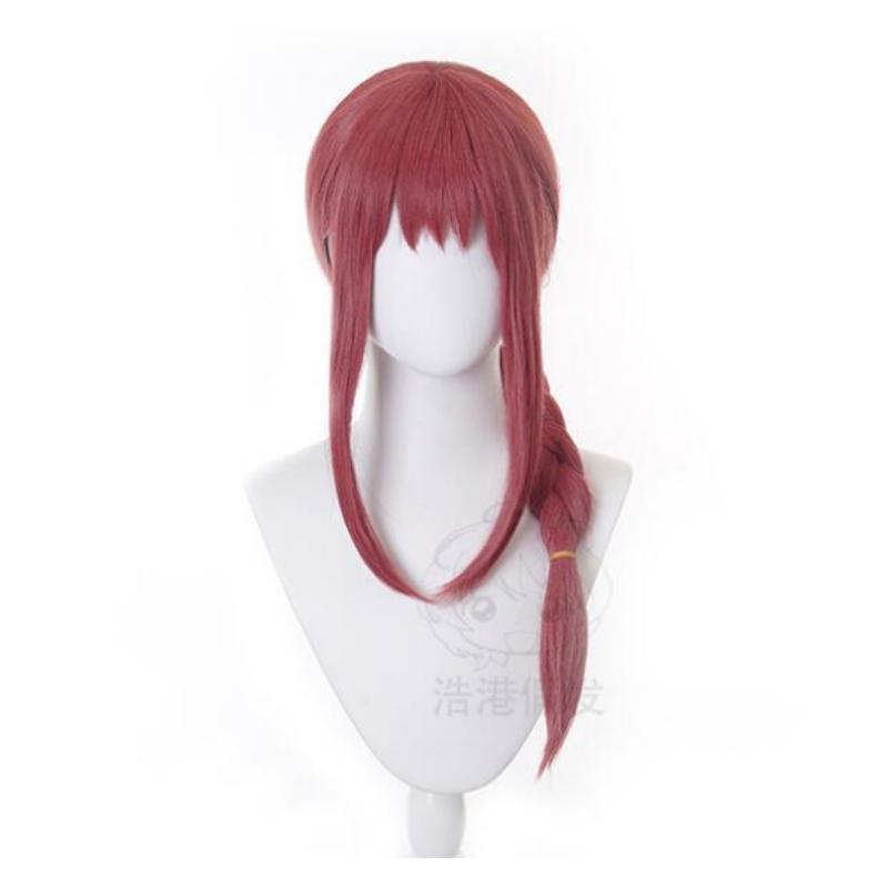 Anime 70CM Braid Wig Cosplay Chainsaw Man Makima Costume Heat Resistant Synthetic Hair Women Long Wigs