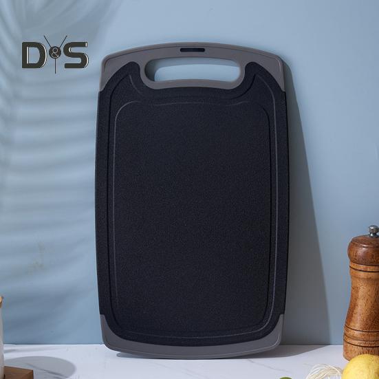 Двусторонняя разделочная доска для овощей и мяса с канавками Удобная ручка с нескользящим покрытием Необходимая кухонная вещь для гурманов и шеф-поваров