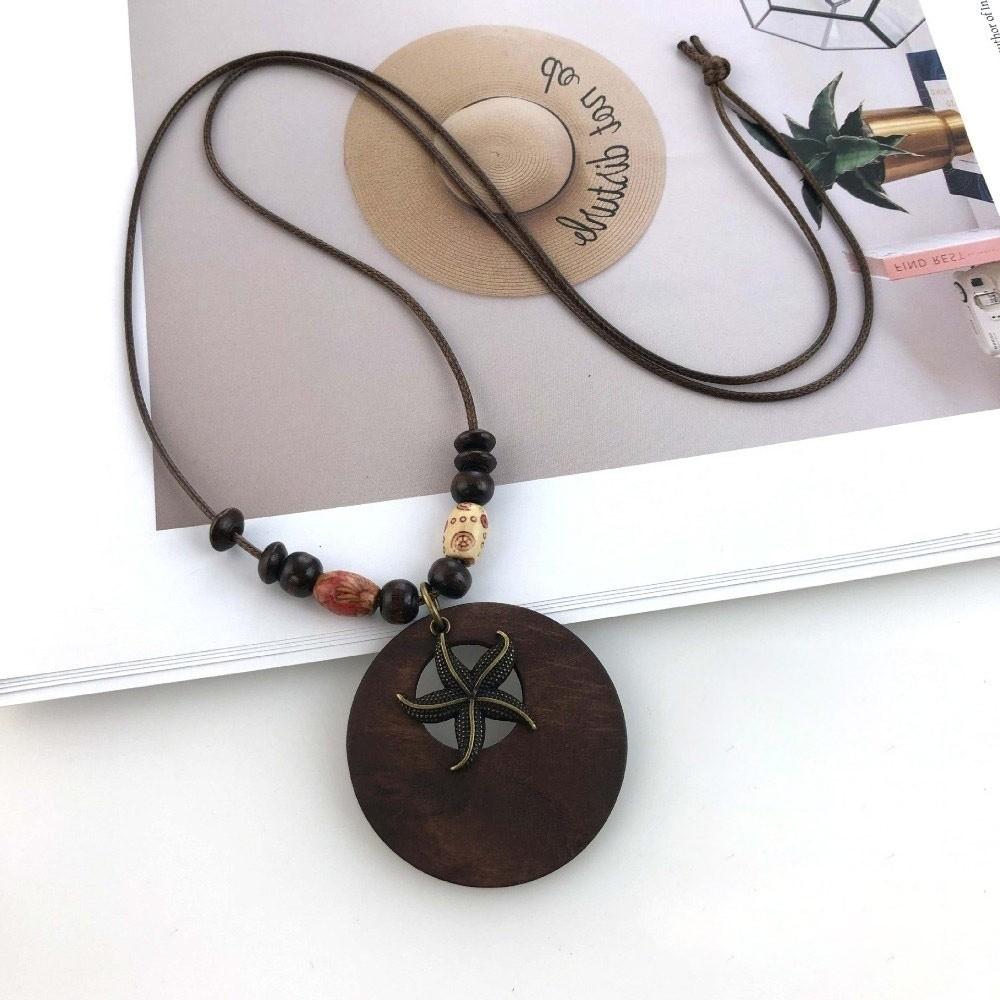 Бохо цепочка для свитера с полыми листьями, подвеска для одежды, винтажное ожерелье, подарки