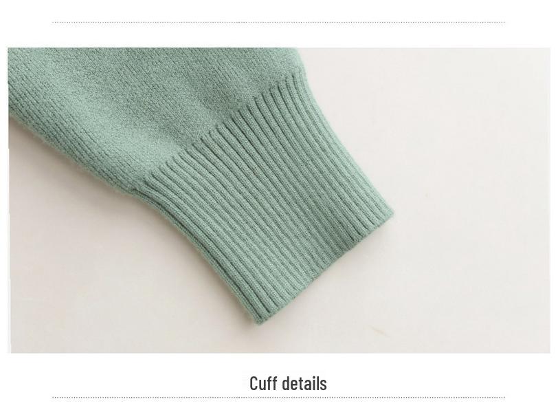 Осенне-зимний флисовый вязаный топ для женщин среднего и пожилого возраста - Толстый свитер-базовый слой