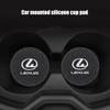 2Pcs Car Silicone Coaster Pad Non-Slip Water Cup Holder For Lexus RX300 IS200 IS250 ES350 Ct200h UX250h NX300h RX350 ES300h LBX