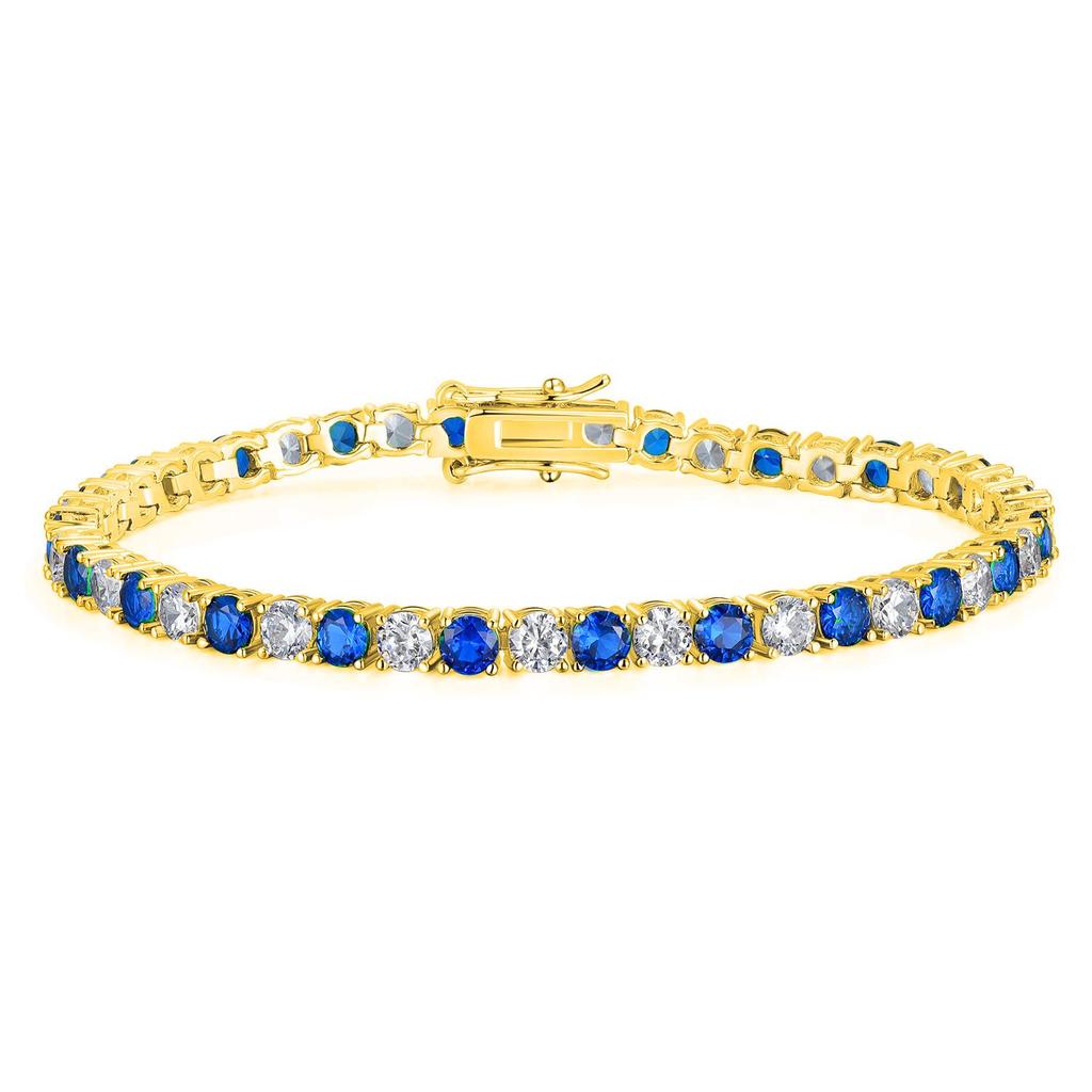 4 мм круглый циркониевый браслет с пряжкой в форме восьмерки из меди и тенниса - модный дизайн