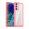 Прозрачный чехол из ПММА для Samsung Galaxy M15 F15 M55 C55 F55 5G M14 4G TPU Цветной мягкий бортик Задняя противоударная защита Жесткие накладки