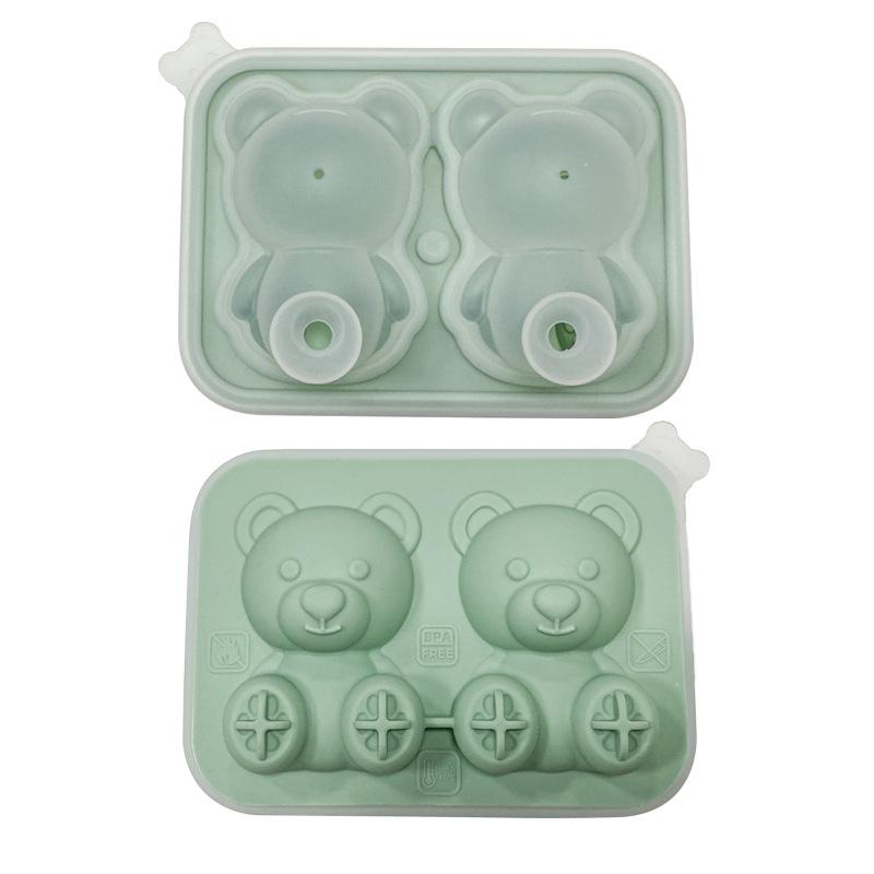 Bear Ice Cube Mould Silicone Ice Cube Home Ice Cream Ice Cream Frozen Ice Ball Ice Box Ice Mould