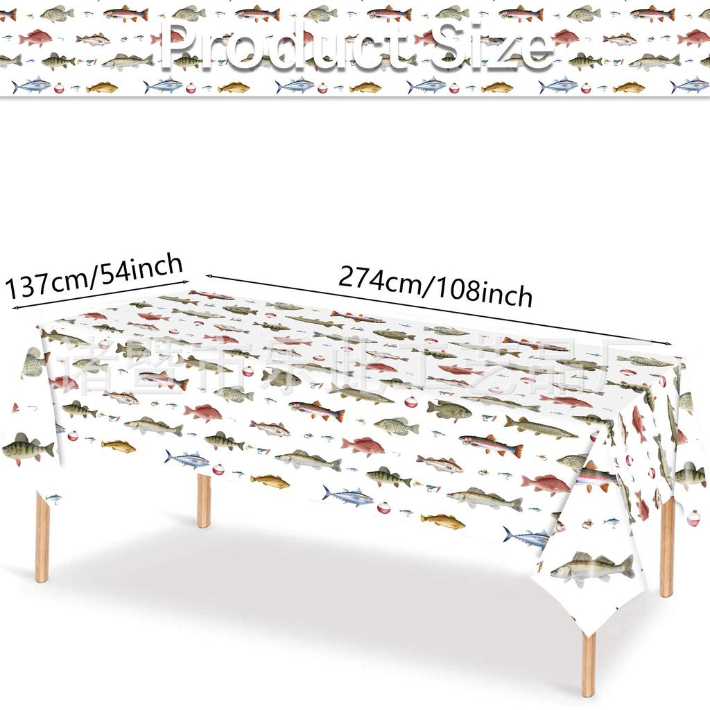 Fishing Theme Party Decoration Wild Fishing Sea Fishing Fish Paper Plates Napkins Cups Happy Summer Beach Fishing Party Decor