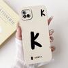 Для Realme C11 (2021) Счастливый чехол для телефона с первой буквой для Realme C11 2021 2020 RMX3231 RMX2185 Мягкий силиконовый противоударный чехол