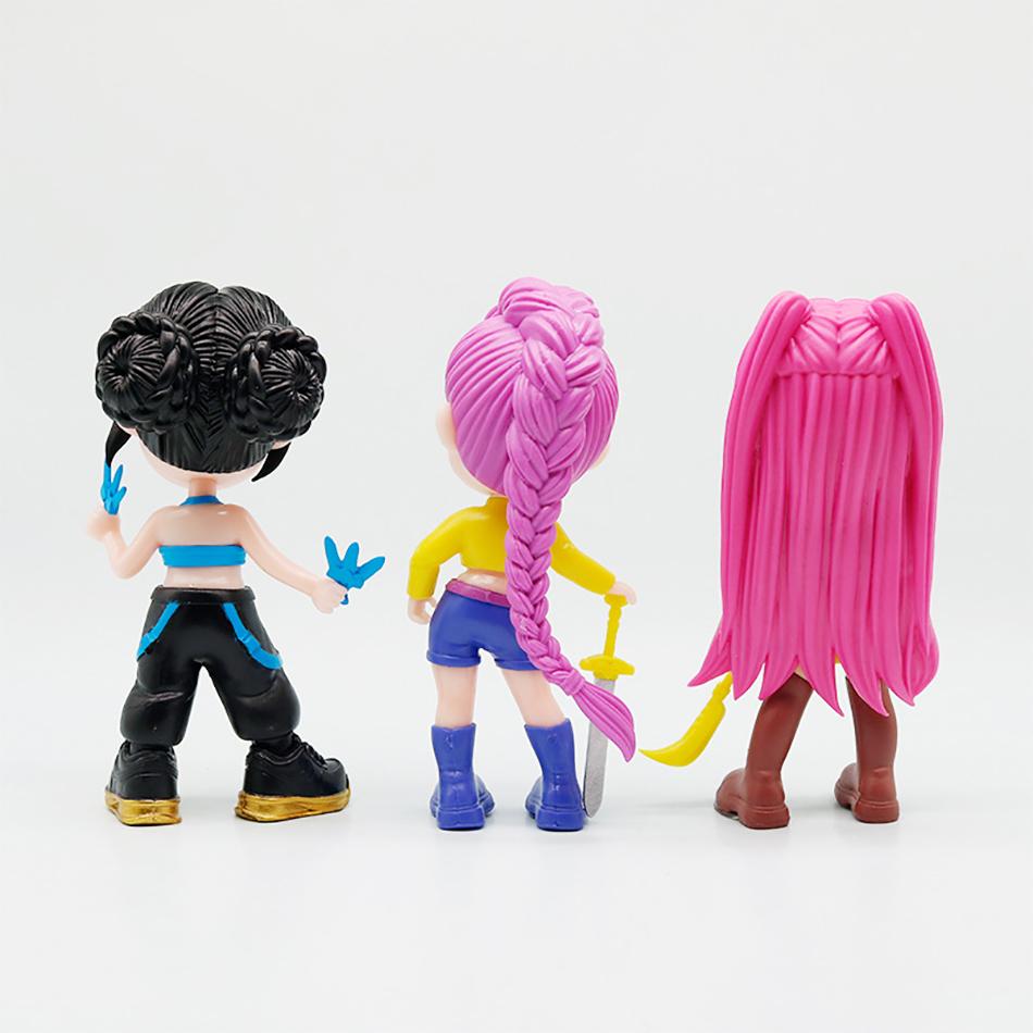 3 шт./комплект K-pop Охотники на демонов Фигурка Q-версия Фигурки Охотников на демонов Игрушка Derpys Rumi Mira Zoey Sussy Фигурка Подарок