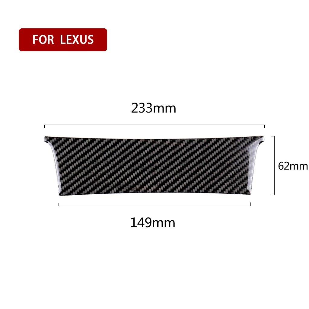 For Lexus IS250 2013- Car Center Console Decoration Cover Sticker Carbon Fiber Decal Trim Auto Interior Accessories