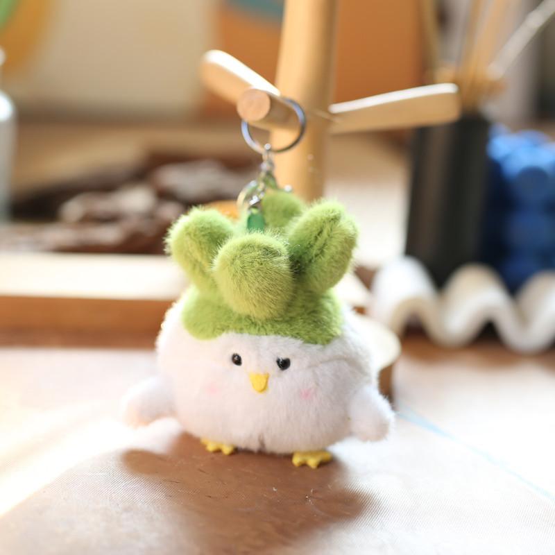 Cute Chicken Plush Toy With Short Plush Material For Kids And Bag Decor