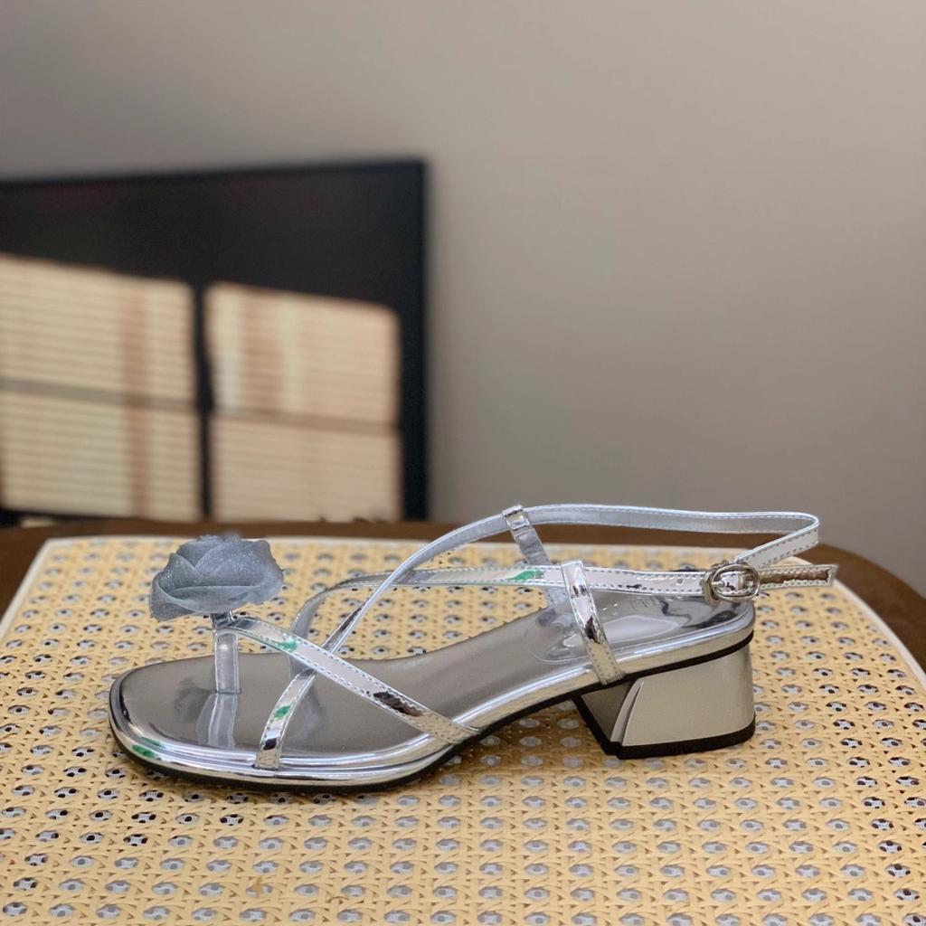 Модные босоножки на высоком каблуке с ремешком на щиколотке для женщин, сабо с квадратным носком на танкетке, женская обувь 2025 лето, удобные ретро гладиаторские открытые туфли на высоком каблуке