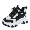 Fashion 7CM New Women High Top Sneakers Height Increasing Platform Casual Dad Shoes Spring Thick Sole Breathable Sport Shoes Woman