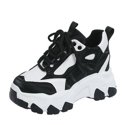 Мода 7СМ Новые Женские Высокие Кроссовки Увеличение Роста Платформа Повседневные Папины Кроссовки Весна Толстая Подошва Дышащие Спортивные Кроссовки Женщина