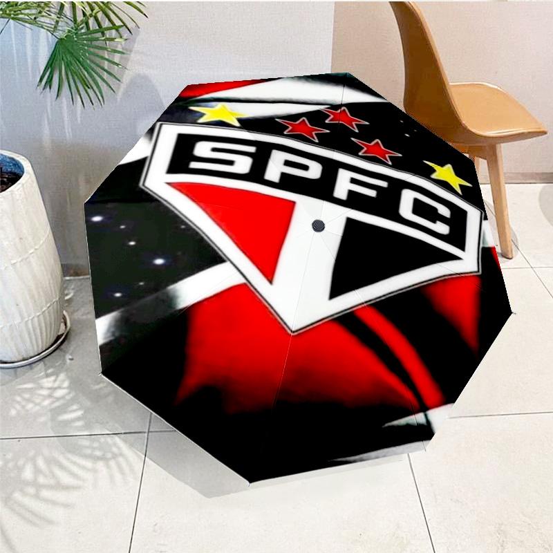 Spfc Team Crest Design Printed Automatic Umbrella, 8-Frame for Travel, camping, Casual Umbrella, Essential Gift for for family and friends