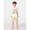 GU by Uniqlo Детский унисекс комплект для отдыха с короткими рукавами и шортами Улица Сезам