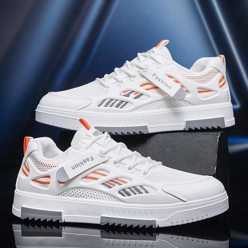 Летняя дышащая мужская обувь универсальная новая сетчатая тонкая мужская обувь для скейтборда трендовая универсальная мужская спортивная обувь на одной педали