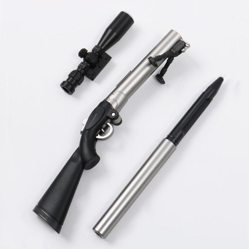 Светодиодный светильник, креативная снайперская винтовка, гелевая ручка для моделирования, ручка для оружия, черная ручка 0,38 мм, детский подарок, игрушки, канцелярские принадлежности, школьные принадлежности