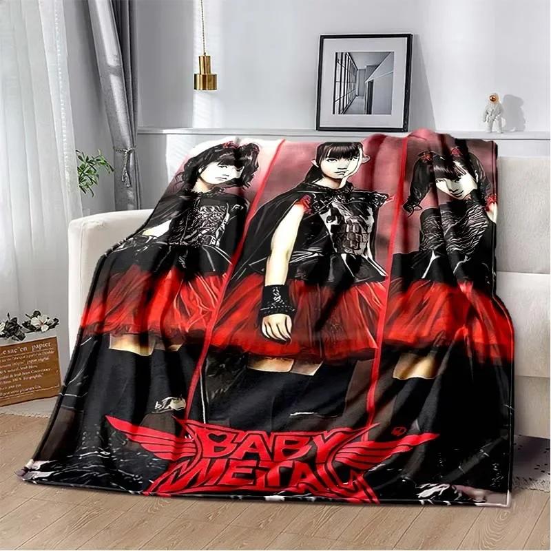 3D Плед с принтом Babymetal, Модный Мягкий Уютный для Гостиной Спальни Дивана Кровати, Плед для Путешествий, Подарок Ребенку на День Рождения
