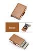 Men's Carbon Fiber RFID Anti-Theft Double Layer Metal Card Holder Wallet