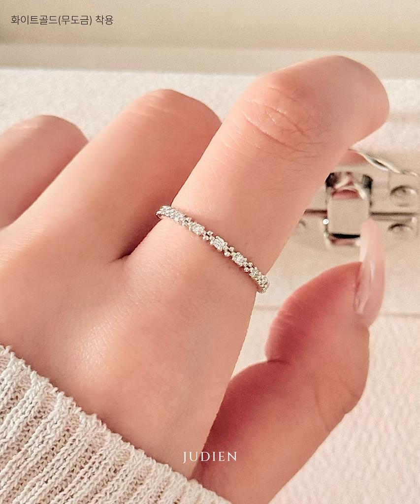 Judien 14K 18K Lab-Worn Diamond Sparkle Layered Ring