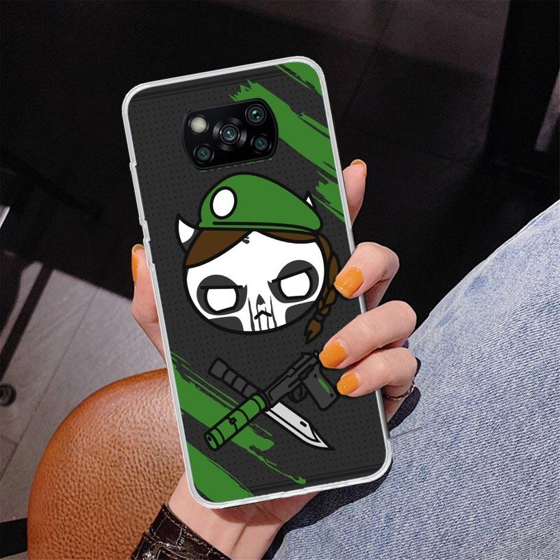 Game R-Rainbow-Six Siege Phone Case For Xiaomi Poco X7 X6 X5 Pro F7 Ultra Redmi 15C 15 13C 13 12C 12 10 10A 10C 9 9A 9C 9T Cover