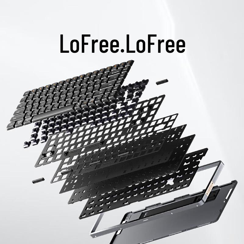 LOFREE OE915 84-клавишная низкопрофильная механическая клавиатура с двумя режимами
