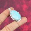 Larimar 925 Solid Sterling Silver Pendant, Handmade Gemstone Pendant Jewelry, Gifts For Wife Brand New Pendant