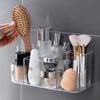 Прозрачный ящик для хранения, настенный держатель, стойка для корзины, многофункциональная полка для хранения в ванной комнате, кухня