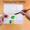 1 шт. Складной лоток для акварельной краски 25 ячеек Коробка для пигментов Новая палитра для нейл-арта Инструмент для нейл-арта