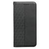 For Samsung Galaxy S24 FE Wallet Phone Case Strong Magnetic Checkered Pattern Imprint Leather Flip Cover