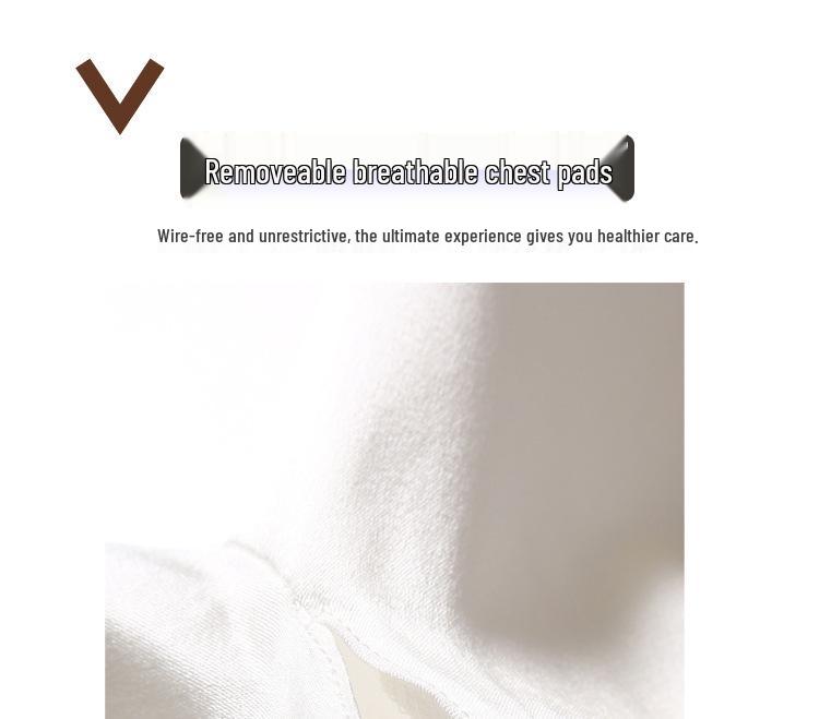 Беспроводной бюстгальтер-бандо Fairy Senseless из 19 момме шелка с регулируемыми бретелями