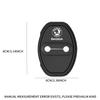 RYYX4 2/4PCS Silicone Car Door Lock Protector Cover Buckle Auto Accessories For Skoda Octavia Kamiq Fabia Kodiaq Rapid Karoq Scala S