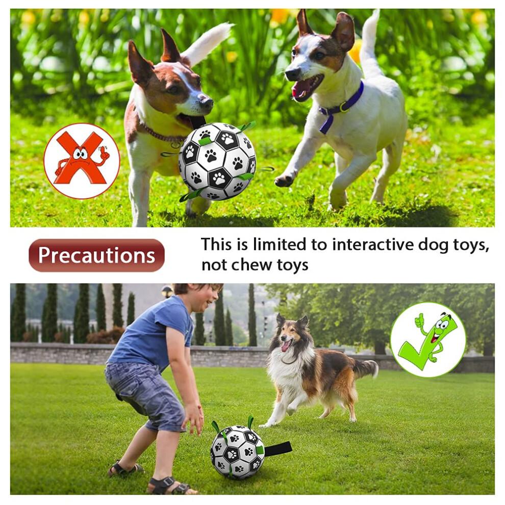Dog Toys, Interactive Dog Football Toys with Grab Tabs, Durable Dog Balls for Small Medium Breed Dog Water Toy Indoor &