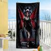 Gothic Illustrations Customize Your Name Beach Towel Super Soft & Absorbent