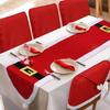 Christmas Table Flag And Chair Cover Set: One Table Flag And Six Chair Covers Make One Set