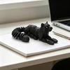 3D-печатная фигурка снежного барса Фигурка Снятие стресса Подвижные суставы Барс Дикое животное Игрушка-антистресс Дом