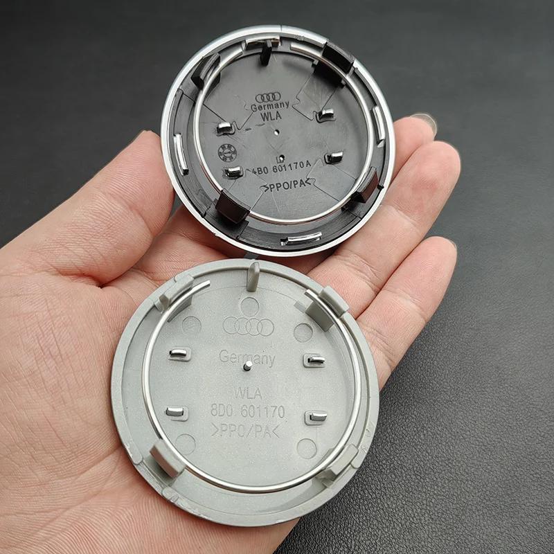 4pcs 60mm 61mm 68mm Audi Hub Caps Car Wheel Center Caps For Audi A1 A2 A3 A4 A5 A6 A7 A8 S3 S6 Q3 Q5 Q7 Accessories
