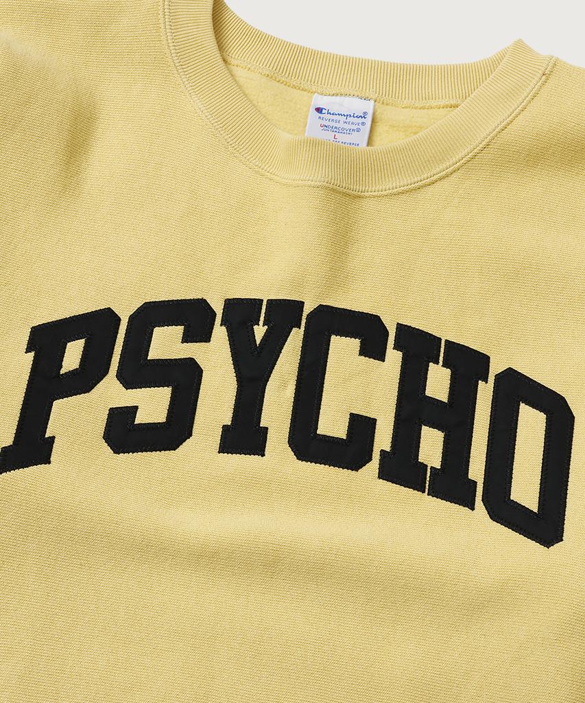 CHAMPION X Undercover Reverse Weave Psycho Sweatshirt Cream Yellow