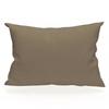 Rectangular US Pillowcase 50x75 Cm In Plain Cotton 57 Threads SOLEIL D'OCRE Taupe